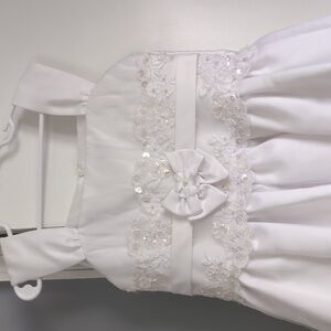 White formal girls dress
